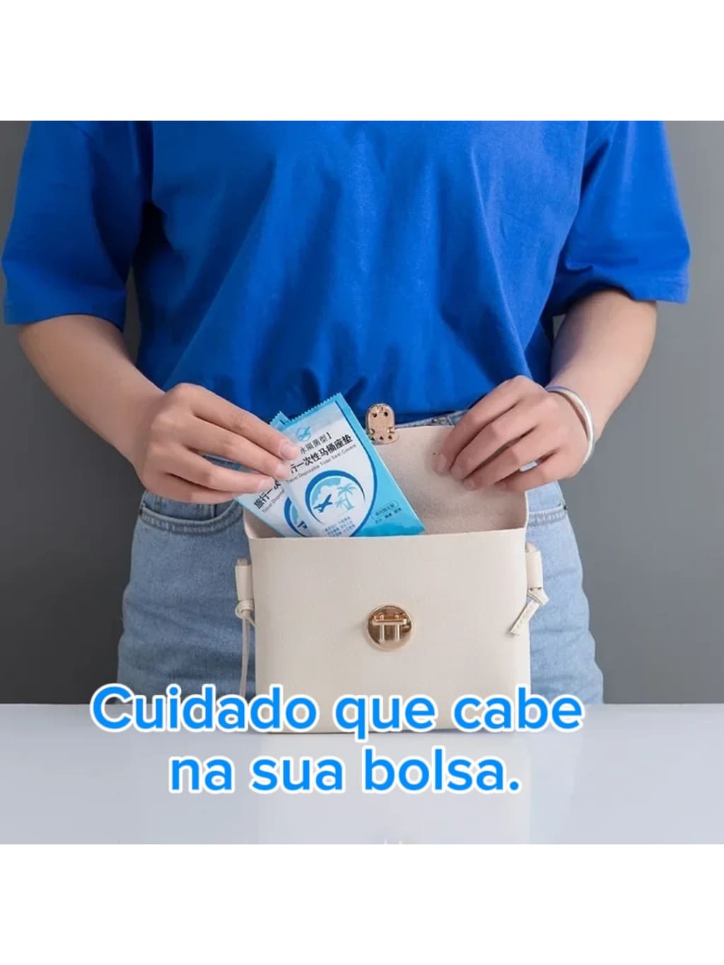 Kit 50 Protetores Assento Sanitário Descartável Plástico Privada Folha Forro Bacia Banheiro Público